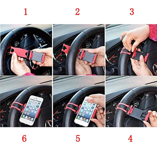 Support universel pour téléphone de volant de voiture