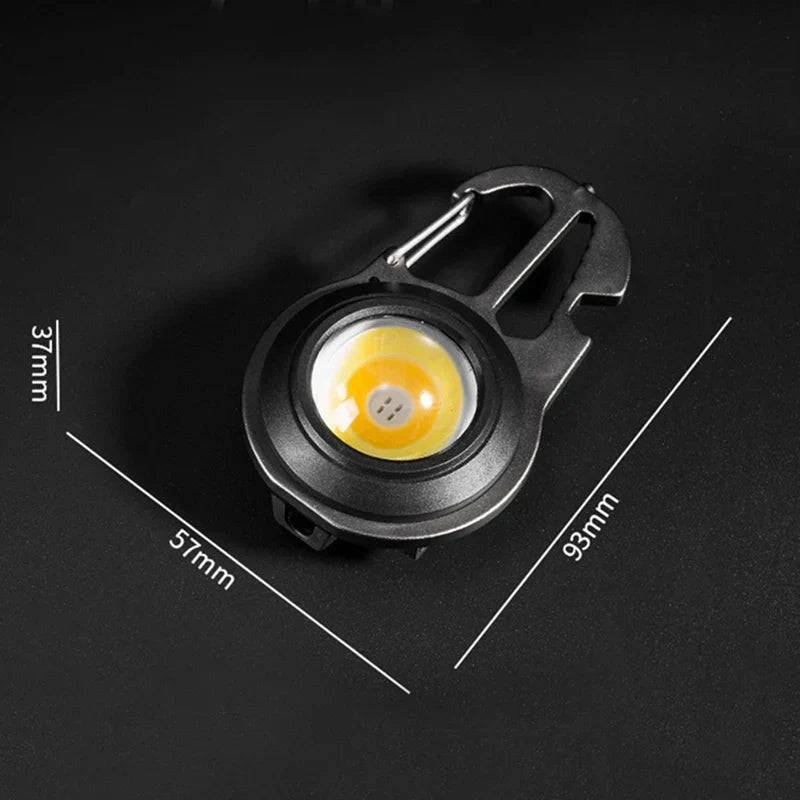Lanterne de Poche Multifonctionnelle avec Porte-clés Mini COB LED