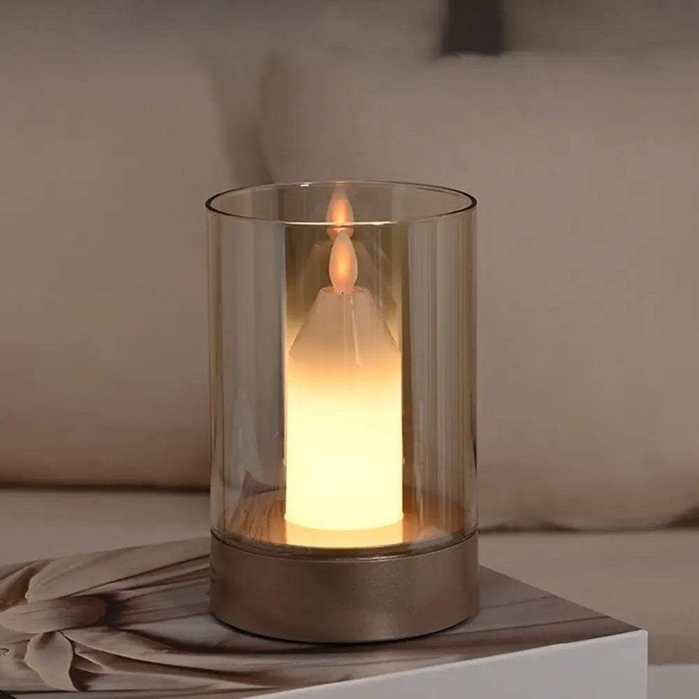 Lanterne LED Sans Flamme - Contrôle Geste & Capteur de Mouvement