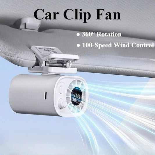 Ventilateur de voiture portatif Hipacool 360° Rotatable