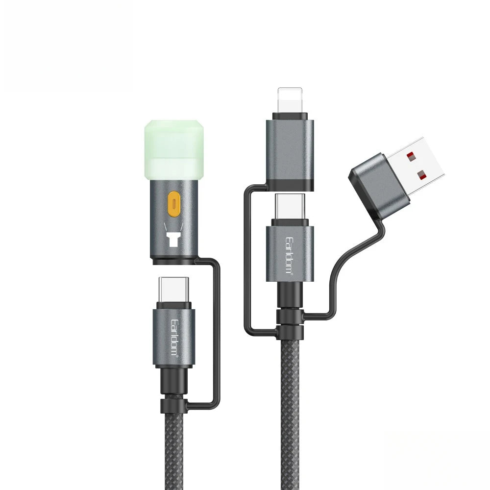 Câble de Charge polyvalent avec Lumière LED - Votre compagnon de Camping Indispensable