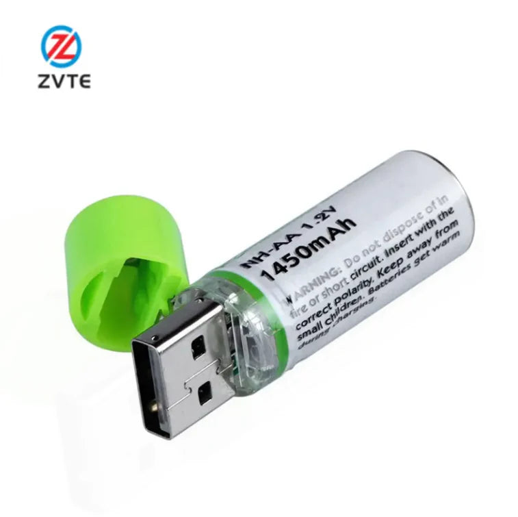 4 Piles rechargeables Ni-MH AA 1,5 V – écologiques et durables