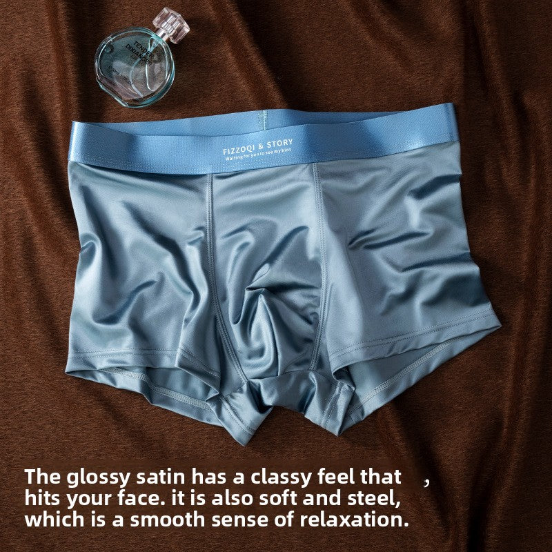 Boxers Hommes en Soie Glacée Satinée (3 PCS)