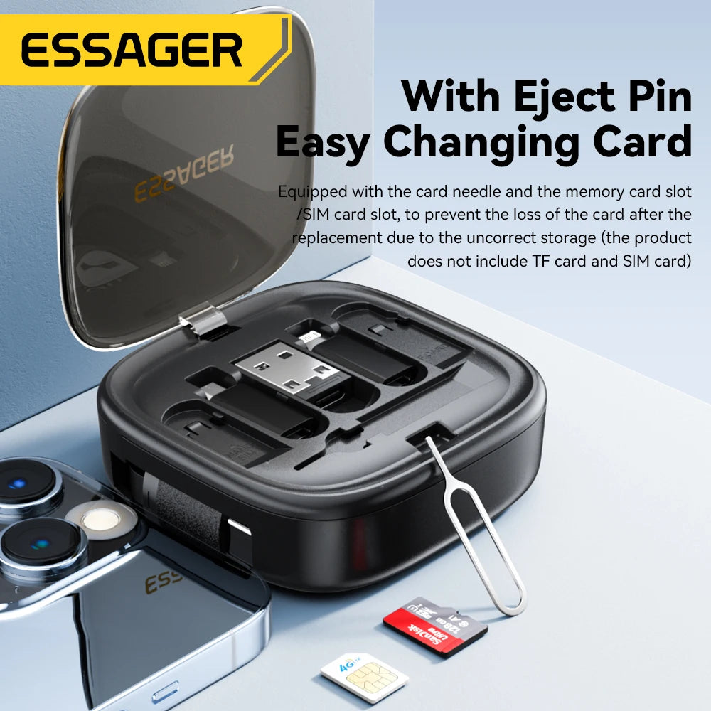 Câble de Charge Rapide Essager PD 60W USB C