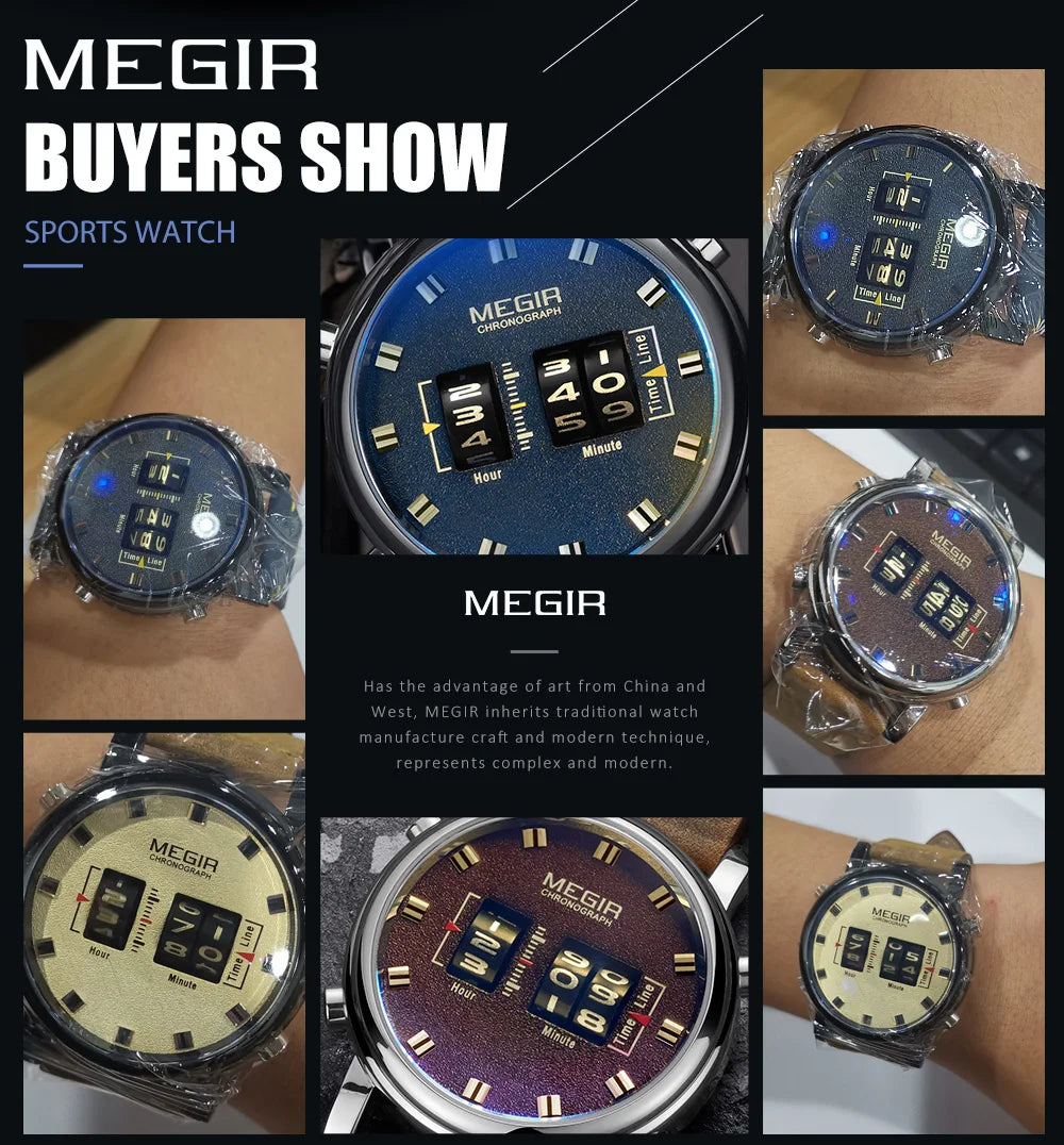 Montre de Luxe à Roulette pour Hommes (Drum Roller)