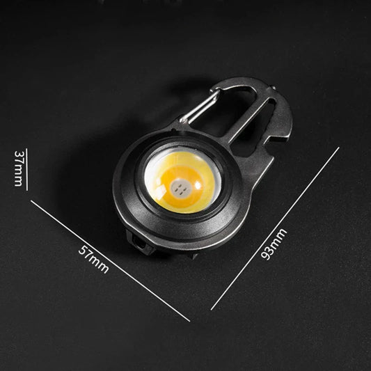 Lanterne de Poche Multifonctionnelle avec Porte-clés Mini COB LED