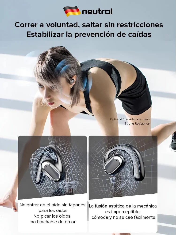 Auriculares Bluetooth OWS: Sonido Envoltura 3D en Libertad