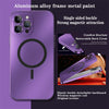 Coque Magnétique en Métal pour iPhone 14/13/12/15/16 Pro, Pro Max et Samsung- Aluminium