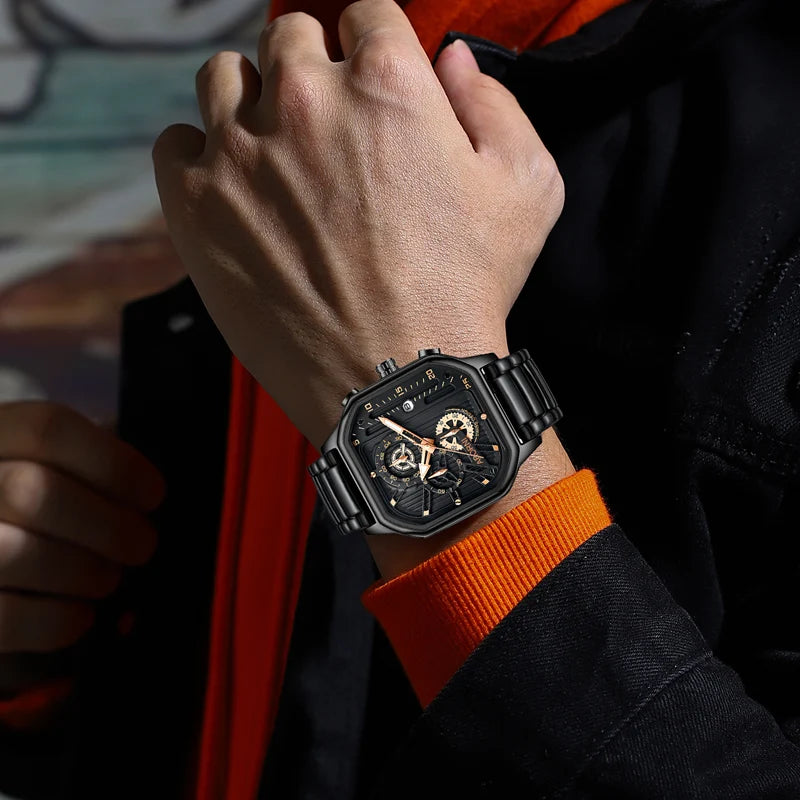 Montre Multifonction Lumineuse, Tendance et Imperméable