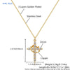 Pendentif Croix-Couronne Rotatif Raffiné avec Zircones Cubiques