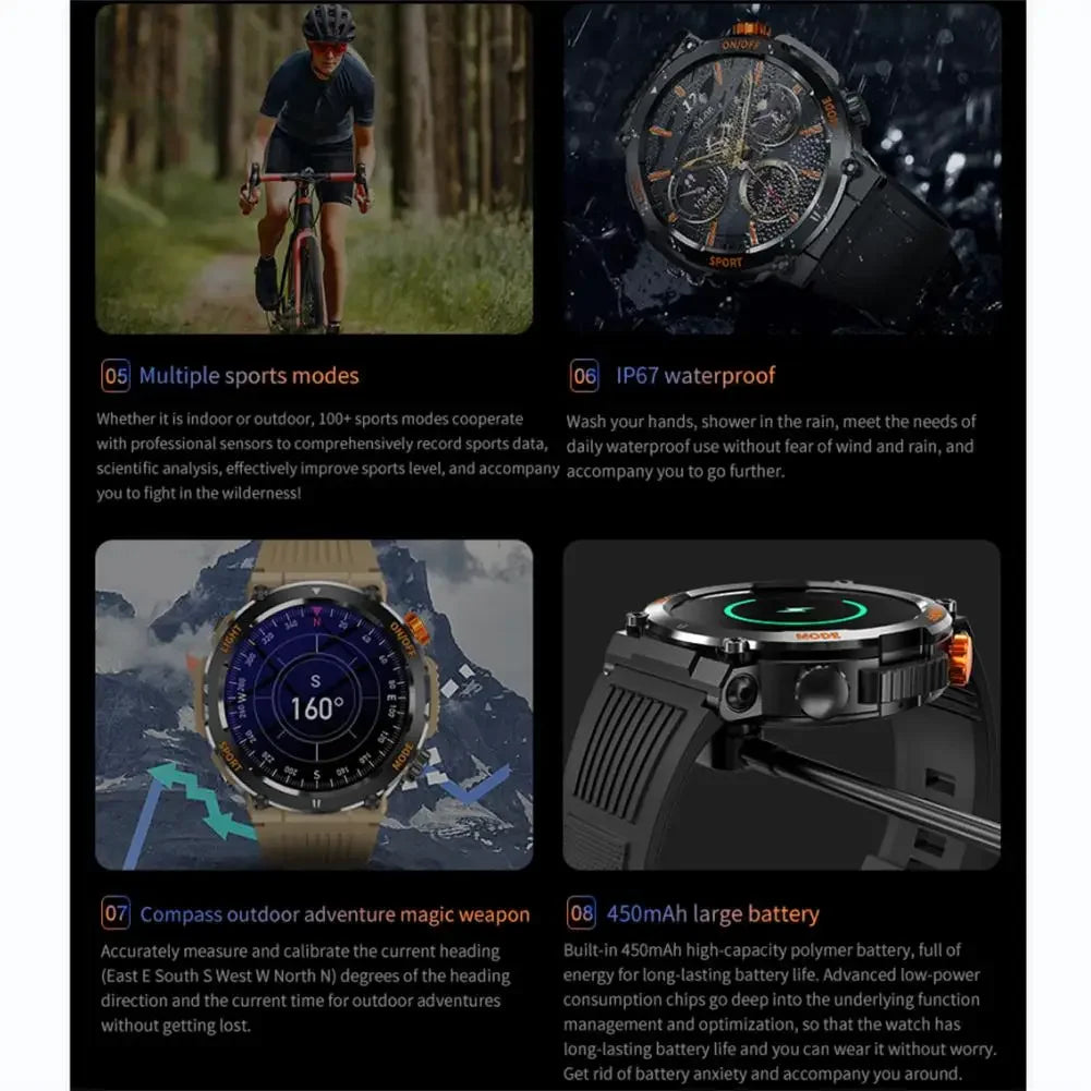 HT17 Montre Intelligente Étanche IP67 et Fitness Tracker