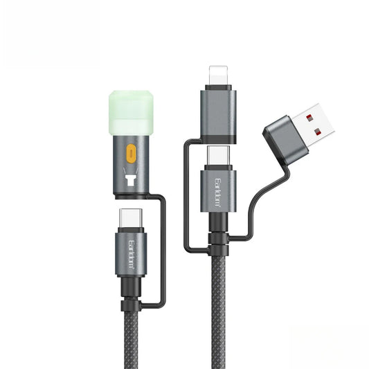 Câble de Charge polyvalent avec Lumière LED - Votre compagnon de Camping Indispensable