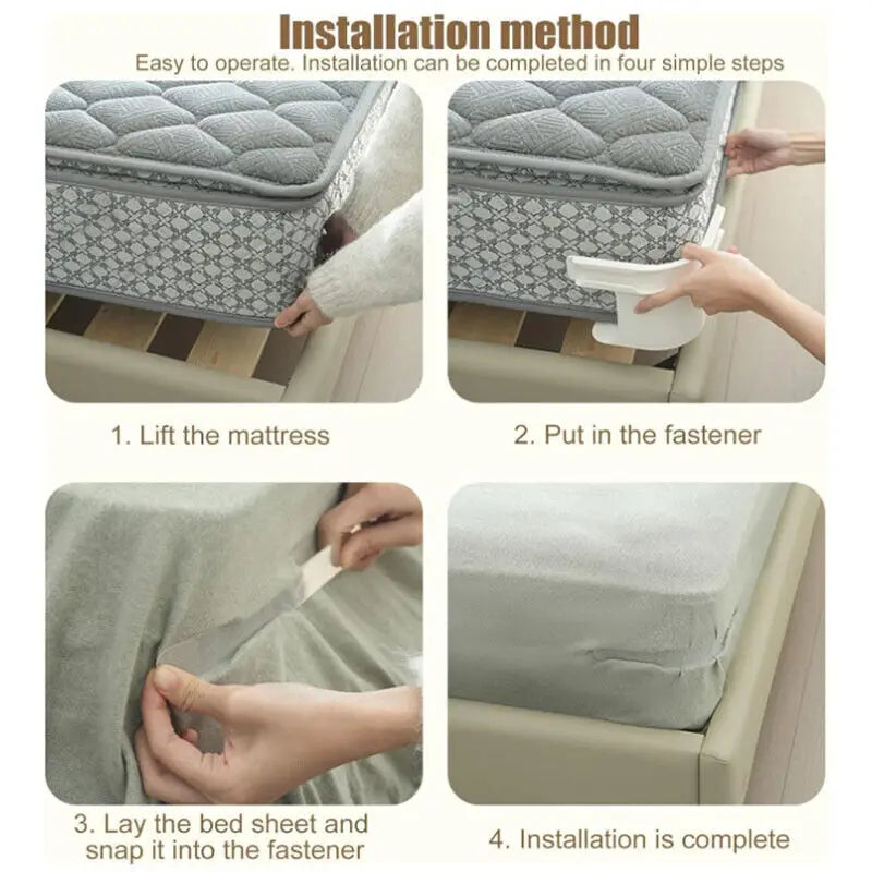Attache-Coins Exceptionnelle pour Draps, Lot de 4