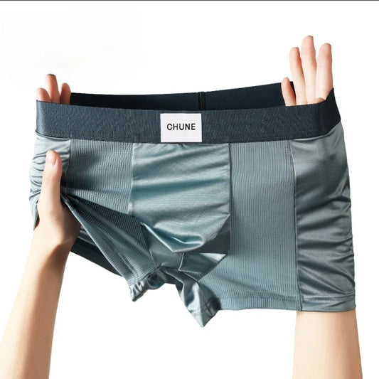 Boxers Hommes en Soie Glacée Satinée (3 PCS)