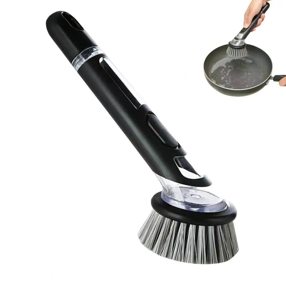 Brosse à récurer de cuisine avec distributeur de savon intégré : Ensemble de 2