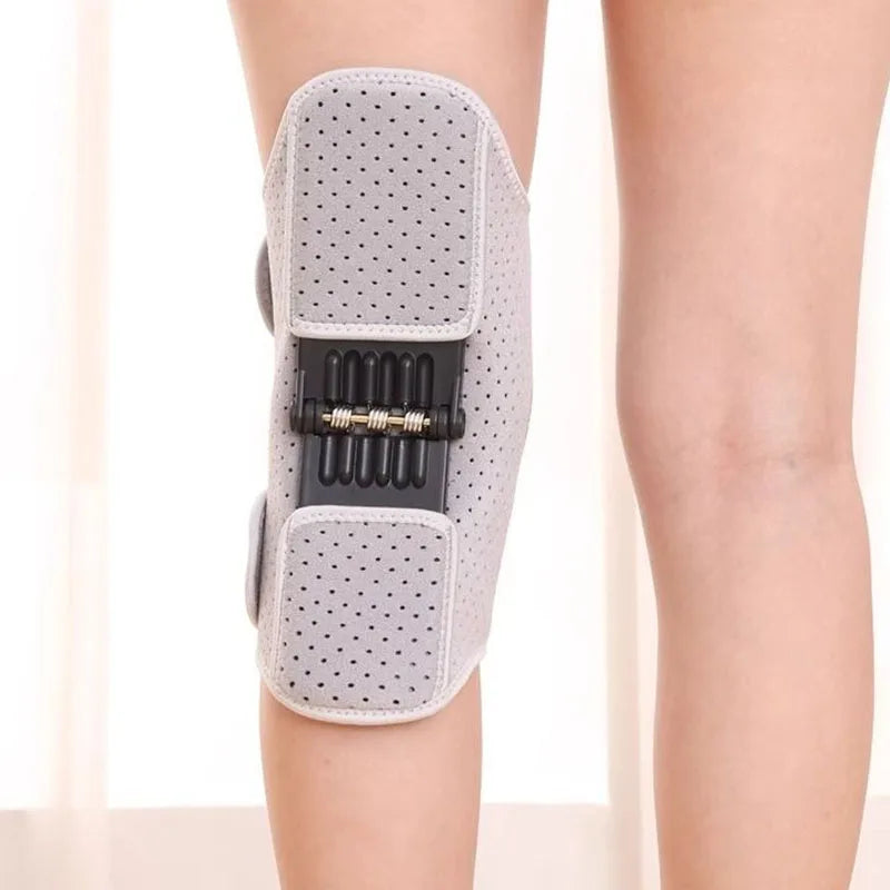 Genouillère Stabilisatrice Ajustable à Ressort - Protégez et Soutenez Vos Genoux