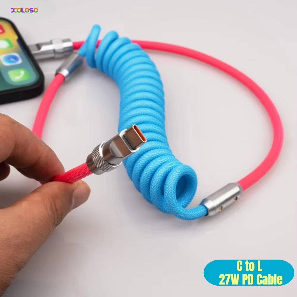 Câble de Charge Rapide PD 27W USB C pour iPhone