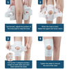 Genouillère professionnelle de soutien à compression ajustable