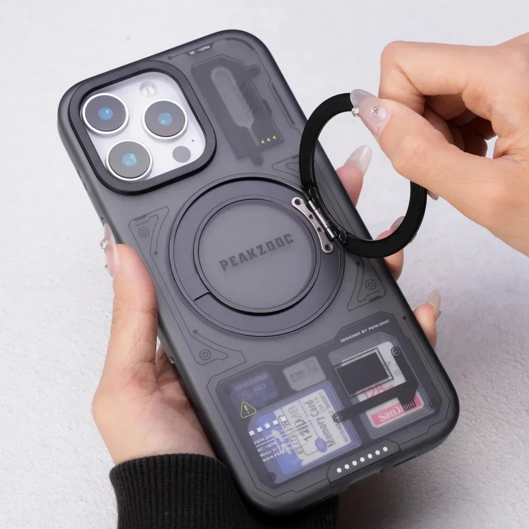 Peakzooc Coque de Téléphone Personnalisée et Multifonctionnelle pour iPhone et Samsung