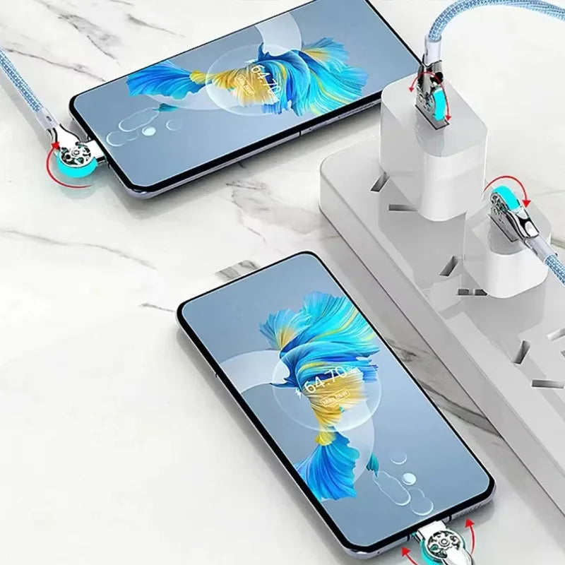 Câble de Charge et Transfert Données Multiport – USB-C, Micro-USB et iPhone Lightning