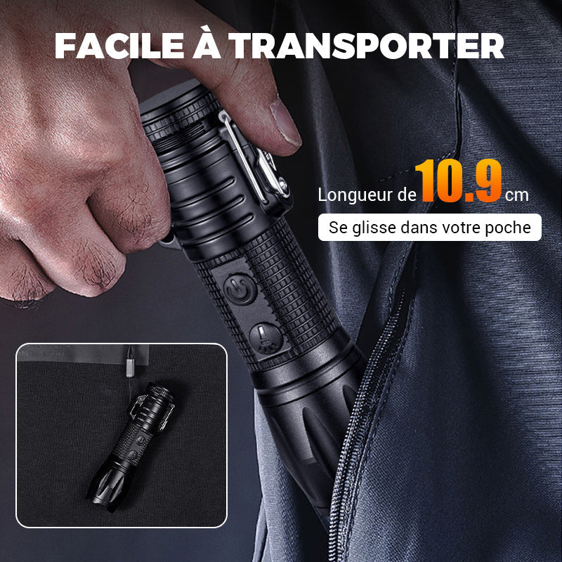 Lumière forte multifonctionnelle rechargeable
