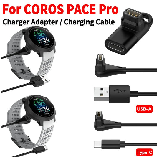 Câble de Charge Rapide USB-A/Type-C pour Montre Intelligente COROS PACE Pro