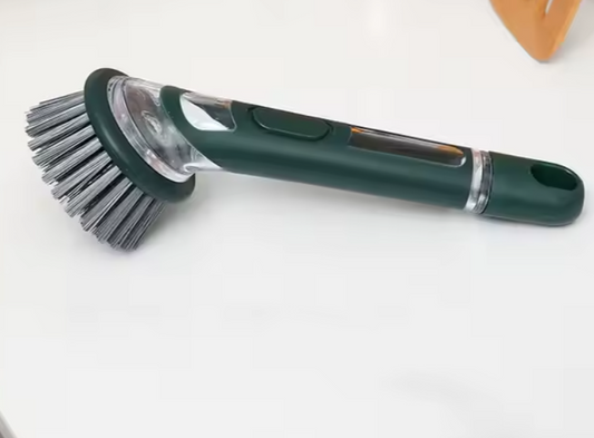 Brosse à récurer de cuisine avec distributeur de savon intégré : Ensemble de 2