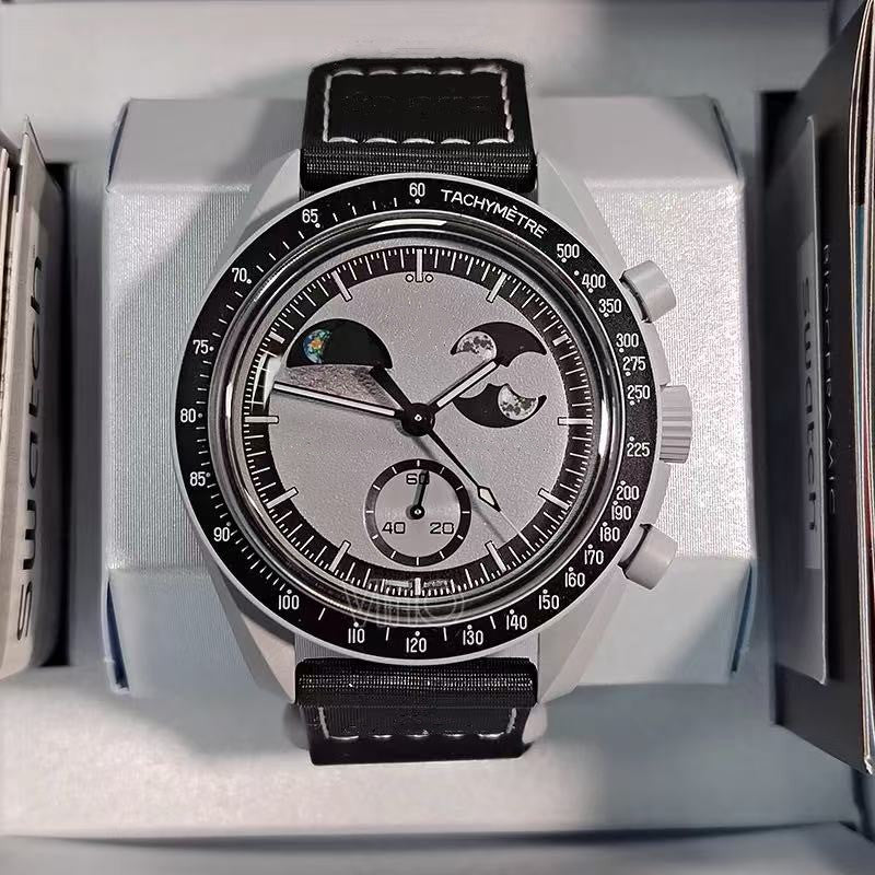 Montre de Luxe (Système Solaire avec Phase de Lune)