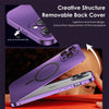 Coque Magnétique en Métal pour iPhone 14/13/12/15/16 Pro, Pro Max et Samsung- Aluminium