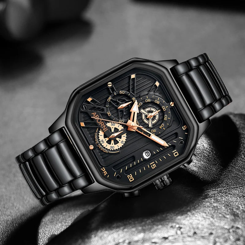 Montre Multifonction Lumineuse, Tendance et Imperméable