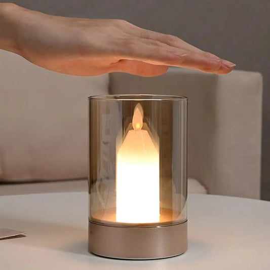Lanterne LED Sans Flamme - Contrôle Geste & Capteur de Mouvement