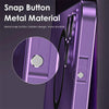 Coque Magnétique en Métal pour iPhone 14/13/12/15/16 Pro, Pro Max et Samsung- Aluminium