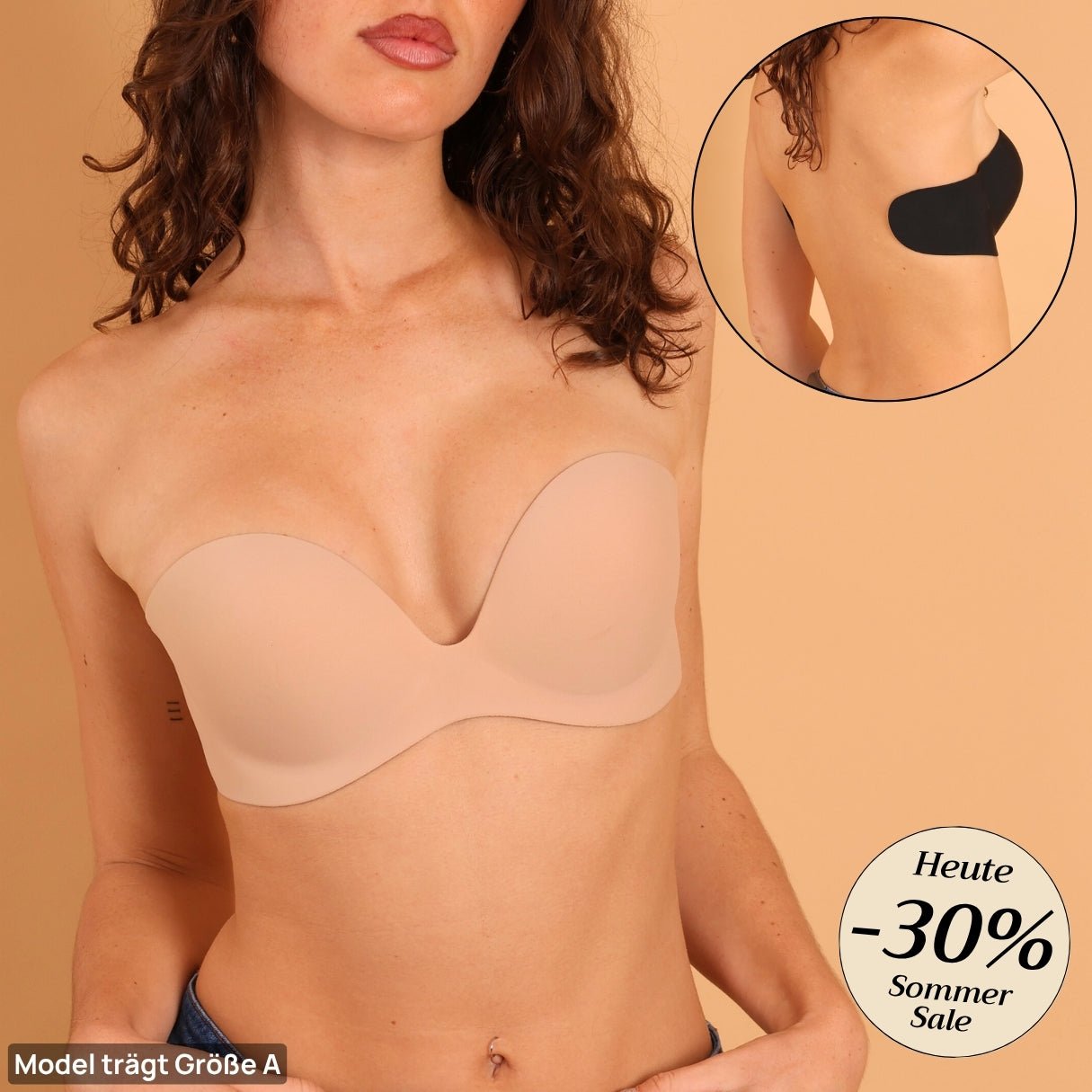 Élégance estivale: Soutien-gorge Adhésif Push-up Sans Bretelles™